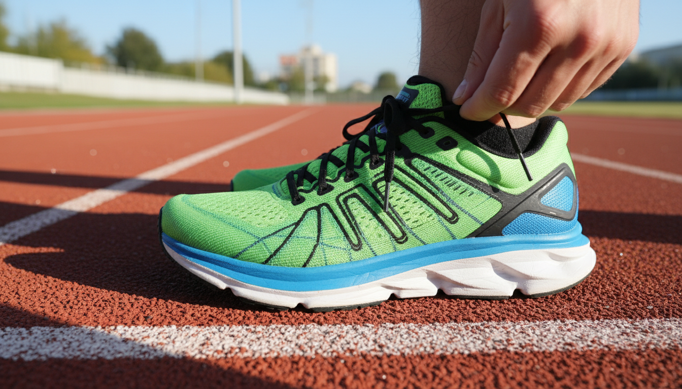 running shoe lacing technique